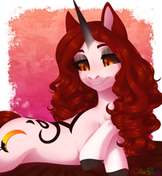 Size: 2946x3200 | Tagged: safe, artist:nika-rain, derpibooru import, oc, pony, unicorn, commission, cute, simple background, smiling, solo