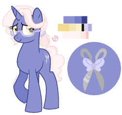 Size: 883x836 | Tagged: safe, artist:zafara1222, derpibooru import, oc, oc:royal icing, pony, unicorn, female, glasses, mare, offspring, parent:pinkie pie, parent:pokey pierce, parents:pokeypie, reference sheet, solo