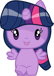 Size: 3000x4168 | Tagged: safe, artist:cloudyglow, derpibooru import, twilight sparkle, twilight sparkle (alicorn), alicorn, pony, cutie mark crew, simple background, toy, toy interpretation, transparent background