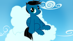 Size: 3840x2160 | Tagged: safe, artist:agkandphotomaker2000, derpibooru import, oc, oc:pony video maker, pegasus, pony, cloud, cute pegasus is cute, solo