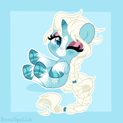 Size: 3000x3000 | Tagged: safe, artist:dreamyeevee, derpibooru import, oc, oc:snow spell, solo