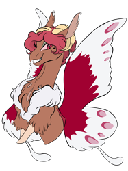 Size: 2048x2732 | Tagged: safe, artist:ask-y, derpibooru import, oc, oc:entropy, draconequus, bust, female, interspecies offspring, offspring, parent:discord, parent:rarity, parents:raricord, portrait, simple background, solo, transparent background