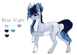 Size: 840x601 | Tagged: safe, artist:lunawolf28, derpibooru import, oc, oc:blue night, earth pony, pony, female, mare, reference sheet, simple background, solo, transparent background