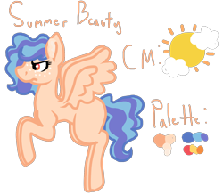 Size: 1600x1400 | Tagged: safe, artist:glamgoria-morose, derpibooru import, oc, oc only, oc:summer beauty, pegasus, pony, offspring, parent:applejack, parent:soarin', parents:soarinjack