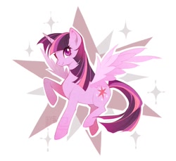 Size: 648x593 | Tagged: safe, artist:lin-麟乜, derpibooru import, twilight sparkle, twilight sparkle (alicorn), alicorn, pony, female, mare, solo, watermark