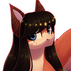 Size: 3000x3000 | Tagged: safe, artist:nika-rain, derpibooru import, oc, pony, bust, portrait, solo, trade