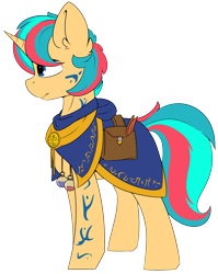 Size: 2163x2712 | Tagged: safe, artist:beardie, derpibooru import, oc, oc only, oc:nova burst, pony, unicorn, body markings, body writing, cloak, clothes, commission, digital art, mage, male, runes, solo, stallion