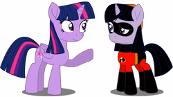 Size: 16874x9456 | Tagged: safe, artist:ejlightning007arts, derpibooru import, twilight sparkle, twilight sparkle (alicorn), alicorn, pony, absurd resolution, ponified, simple background, the incredibles, transparent background, violet parr