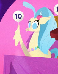 Size: 254x326 | Tagged: safe, derpibooru import, screencap, princess skystar, classical hippogriff, hippogriff, my little pony: the movie, 10, cropped, solo focus