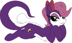 Size: 2597x1552 | Tagged: artist needed, source needed, safe, derpibooru import, pony, skunk, female, fifi la fume, ponified, simple background, solo, tiny toon adventures, transparent background