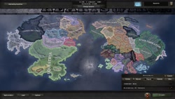 Size: 1920x1080 | Tagged: safe, derpibooru import, equestria at war mod, continent, crystal empire, equestria, game mod, game screencap, hearts of iron 4, map, no pony, olenia, original location, stalliongrad, world map, yakyakistan