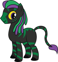 Size: 2775x2985 | Tagged: safe, artist:duskthebatpack, derpibooru import, oc, oc only, oc:acid drive, zebra, male, simple background, smiling, solo, stallion, standing, transparent background, vector, zebra oc