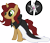 Size: 3503x3023 | Tagged: safe, artist:duskthebatpack, derpibooru import, oc, oc only, oc:broken spirit, pony, unicorn, cape, clothes, female, horn, mare, simple background, smiling, solo, standing, transparent background, vector