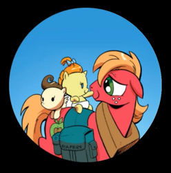 Size: 611x617 | Tagged: safe, artist:andypriceart, derpibooru import, editor:symphonic sync, idw, big macintosh, pound cake, pumpkin cake, zen and the art of gazebo repair, spoiler:comic, spoiler:comic09, boop, comic, cute, floppy ears