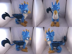 Size: 1597x1199 | Tagged: safe, artist:little-broy-peep, derpibooru import, gallus, griffon, folded wings, irl, male, photo, plushie, standing, wings