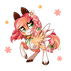 Size: 800x800 | Tagged: safe, artist:ipun, derpibooru import, oc, oc:baby cakes, pegasus, pony, amputee, deviantart watermark, female, heart eyes, mare, obtrusive watermark, simple background, solo, transparent background, watermark, wingding eyes