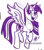 Size: 926x1055 | Tagged: safe, artist:antych, derpibooru import, twilight sparkle, twilight sparkle (alicorn), alicorn, monochrome, signature, solo, watermark