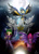 Size: 3000x4200 | Tagged: safe, artist:zidanemina, derpibooru import, captain celaeno, princess skystar, tempest shadow, classical hippogriff, hippogriff, pony, my little pony: the movie, anime, armor, crossover, female, helmet, mare, saint seiya