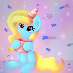 Size: 1024x1024 | Tagged: safe, artist:sadonax, derpibooru import, oc, oc only, oc:sadonax, pony, box, female, heart, mare, sitting, smiling