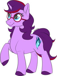 Size: 1076x1431 | Tagged: safe, artist:mythpony, derpibooru import, oc, oc:aramau, pony, unicorn, female, glasses, mare, simple background, solo, transparent background