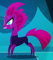 Size: 431x490 | Tagged: safe, derpibooru import, screencap, tempest shadow, pony, unicorn, my little pony: the movie, broken horn, cropped, eye scar, female, mare, pointy ponies, scar, scar on the wrong side, solo