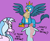 Size: 2764x2244 | Tagged: safe, artist:paw-of-darkness, derpibooru import, gallus, ocellus, silverstream, changedling, changeling, classical hippogriff, griffon, hippogriff, behaving like a bird, birds doing bird things, catbird, chest fluff, courtship, female, flirting, gallstream, gallus gets all the creatures, gallus gets all the mares, griffons doing bird things, luslus, male, puffy cheeks, shipping, simple background, straight, text