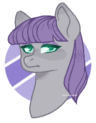 Size: 262x334 | Tagged: safe, artist:m-00nlight, derpibooru import, maud pie, earth pony, pony, bust, female, mare, portrait, solo