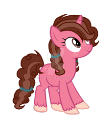 Size: 1024x1120 | Tagged: safe, artist:seaswirls, derpibooru import, oc, oc only, oc:bella sugar, deviantart watermark, obtrusive watermark, offspring, parent:big macintosh, parent:sugar belle, parents:sugarmac, simple background, solo, transparent background, watermark