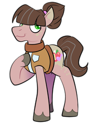 Size: 1337x1758 | Tagged: safe, artist:acluigiyoshi, derpibooru import, oc, pony, clothes, male, offspring, parent:big macintosh, parent:octavia melody, parents:mactavia, simple background, solo, stallion, transparent background, vest