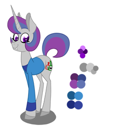 Size: 1280x1280 | Tagged: safe, artist:chelseawest, derpibooru import, oc, oc:amber bee, pony, unicorn, clothes, fangs, female, mare, reference sheet, shirt, simple background, solo, transparent background