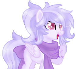 Size: 819x746 | Tagged: safe, artist:doroshll, derpibooru import, oc, oc:lavender mist, pegasus, pony, bow, clothes, female, mare, scarf, simple background, solo, tail bow, transparent background