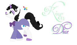 Size: 955x556 | Tagged: safe, artist:hetaliafranceluvr123, artist:selenaede, derpibooru import, pony, unicorn, base used, bowtie, clothes, crossover, cuphead, hasbro, hasbro studios, king dice, ponified, studio mdhr