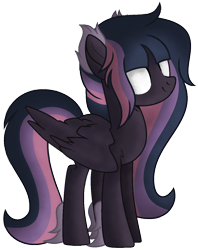 Size: 1000x1260 | Tagged: safe, artist:bloodlover2222, derpibooru import, oc, oc:hana, pegasus, pony, female, glowing eyes, mare, simple background, solo, transparent background, white eyes