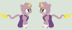 Size: 1024x432 | Tagged: safe, artist:eggi-myst3ry, artist:selenaede, derpibooru import, pony, unicorn, base used, clothes, crossover, cuphead, gloves, overalls, pacman eyes, ponified, studio mdhr, the blaze brothers