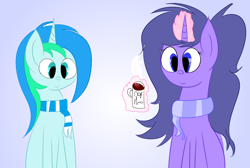 Size: 6000x4032 | Tagged: safe, artist:wonderschwifty, derpibooru import, oc, oc:cyan lightning, oc:wonder sparkle, pony, absurd resolution, coffee mug, mug