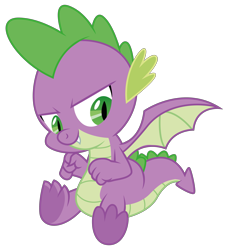 Size: 4049x4439 | Tagged: safe, artist:dragonchaser123, derpibooru import, spike, dragon, father knows beast, absurd resolution, claws, male, simple background, smiling, solo, transparent background, underfoot, vector, winged spike, wings