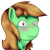 Size: 1004x1004 | Tagged: safe, artist:undermrph, derpibooru import, oc, oc only, oc:chrisgotjar, earth pony, pony, blushing, eye reflection, head only, male, profile, reflection, simple background, solo, stallion, transparent background