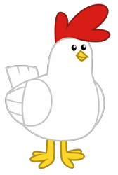 Size: 2344x3488 | Tagged: safe, artist:dragonchaser123, derpibooru import, bird, chicken, cockatrice, school raze, animal, simple background, solo, transparent background, vector