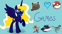 Size: 1024x567 | Tagged: artist needed, safe, derpibooru import, edit, editor:th3bluerose, oc, oc:time vortex (th3bluerose), alicorn, clothes, glasses, recolor, twitch panel, vector, vector edit, wibbly wobbly timey wimey stuff