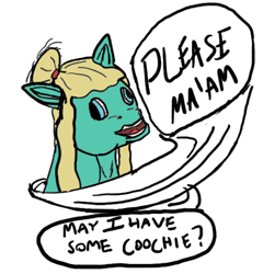 Size: 440x458 | Tagged: safe, derpibooru import, zephyr breeze, pony, 1000 hours in ms paint, drawpile, male, may i have some coochie, meme, please ma'am, shitposting, simple background, stallion, wat, why