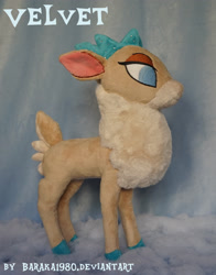 Size: 2835x3614 | Tagged: safe, artist:baraka1980, derpibooru import, velvet reindeer, deer, reindeer, them's fightin' herds, community related, female, irl, photo, plushie, solo, standing