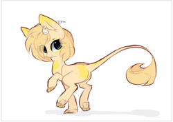 Size: 1251x887 | Tagged: safe, artist:little-sketches, derpibooru import, oc, oc:noodle, dracony, hybrid, chibi, female, simple background, solo, white background