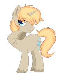 Size: 2001x2583 | Tagged: safe, artist:tuzziixx, derpibooru import, oc, oc only, oc:summerset, pony, unicorn, cloven hooves, male, simple background, solo, stallion, transparent background, vector