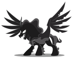 Size: 5000x3887 | Tagged: safe, artist:dragonchaser123, derpibooru import, pony of shadows, pony, shadow play, .ai available, absurd resolution, male, open mouth, shadow pony, simple background, solo, transparent background, vector