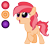 Size: 1490x1328 | Tagged: safe, artist:diamond-chiva, derpibooru import, oc, oc:apple seed, earth pony, pony, female, filly, offspring, parent:apple bloom, parent:tender taps, parents:tenderbloom, reference sheet, simple background, solo, transparent background