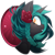 Size: 1200x1200 | Tagged: safe, artist:zombie, derpibooru import, oc, oc only, oc:damask rose, pony, unicorn, female, flower, flower in hair, looking at you, looking back, looking back at you, mare, rose, simple background, solo, transparent background