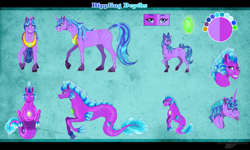 Size: 1800x1077 | Tagged: safe, artist:bijutsuyoukai, derpibooru import, oc, oc:rippling depths, pony, siren, unicorn, female, filly, mare, reference sheet, solo