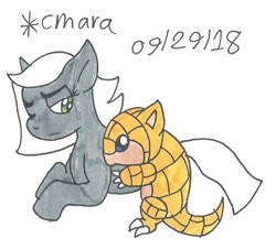 Size: 738x667 | Tagged: safe, artist:cmara, derpibooru import, limestone pie, crossover, pokémon, sandshrew