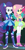 Size: 293x577 | Tagged: safe, derpibooru import, screencap, fluttershy, pinkie pie, rarity, sci-twi, twilight sparkle, better together, equestria girls, super squad goals, boots, clothes, cropped, crossed arms, crystal guardian, crystal wings, duo, duo female, female, geode of fauna, geode of shielding, magical geodes, offscreen character, pants, ponied up, pony ears, shoes, skirt