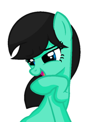 Size: 540x676 | Tagged: safe, artist:sapphireartemis, derpibooru import, oc, oc:corina tealleaf, earth pony, pony, female, mare, simple background, solo, transparent background, white outline